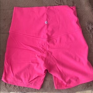 lululemon athletica Women's Vibrant Pink Bike Shorts